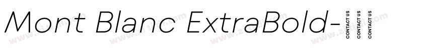 Mont Blanc ExtraBold字体转换